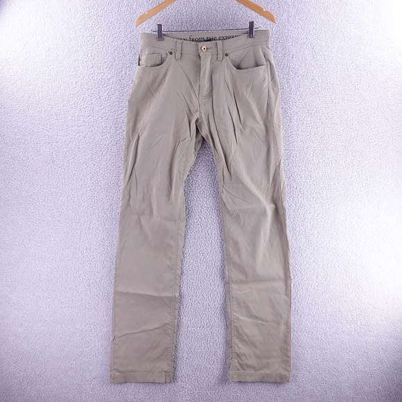 Prana Other - Prana Zion Slim Fit Pants‎ Mens 32x34 Khaki Tan Hiking Climbing Outdoor Trousers